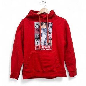 Red Taylor Swift Eras Tour Hoodie Size Medium Fan Apparel